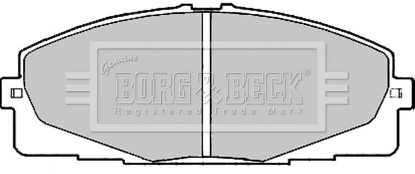 BORG & BECK Комплект тормозных колодок, дисковый тормоз BBP2197